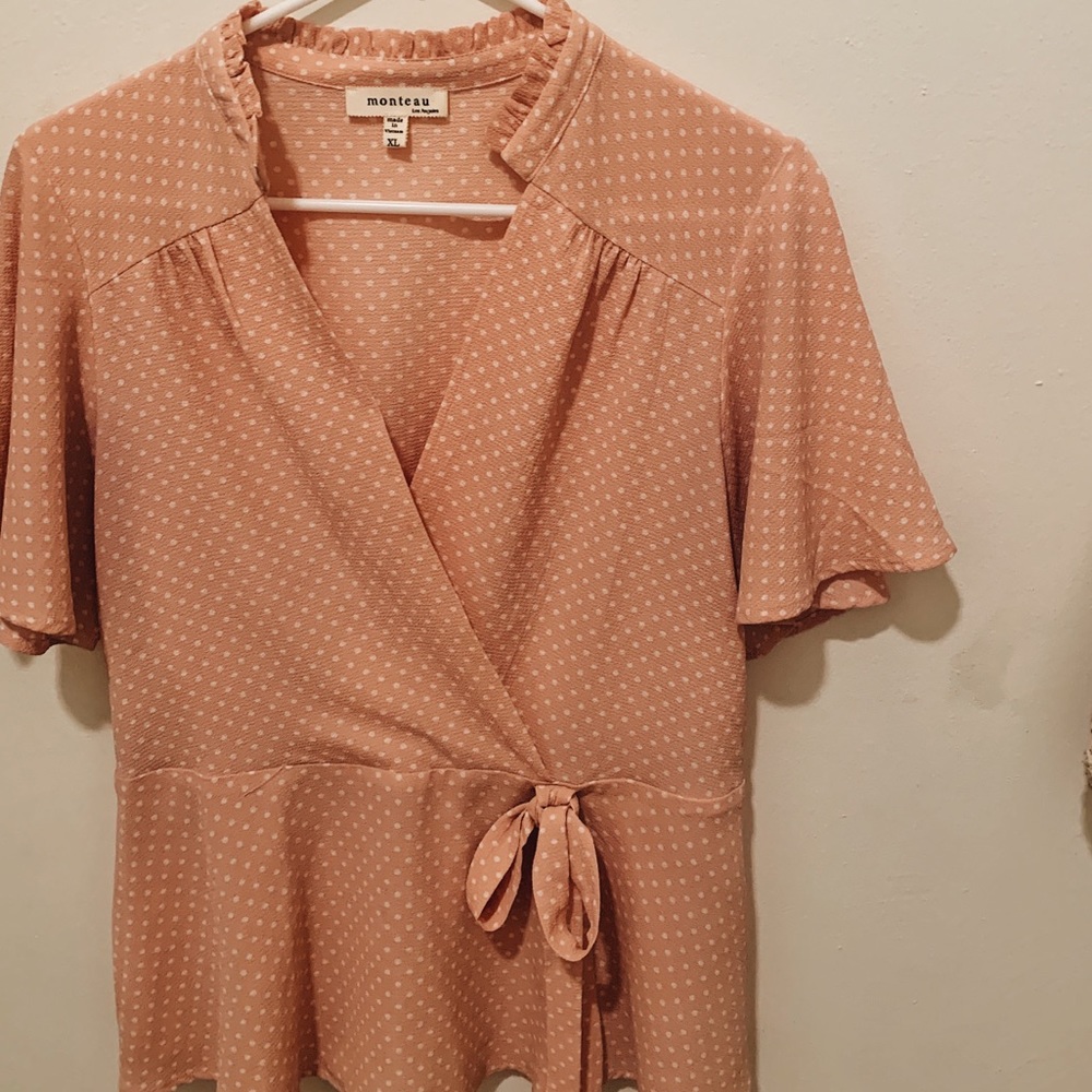 Vintage polka dot blouse